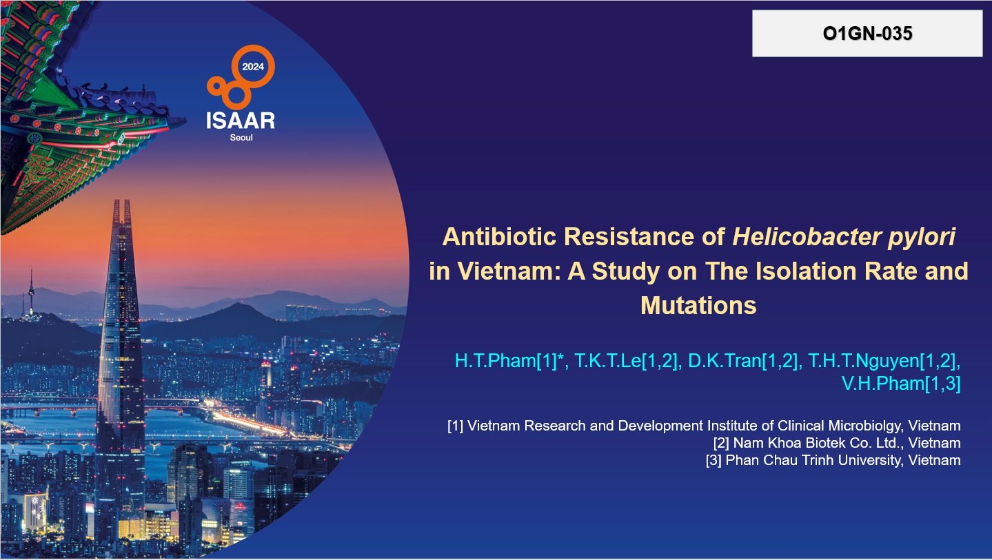 Antibiotic Resistance of Helicobacter pylori in Vietnam: A Study on The Isolation Rate and Mutations