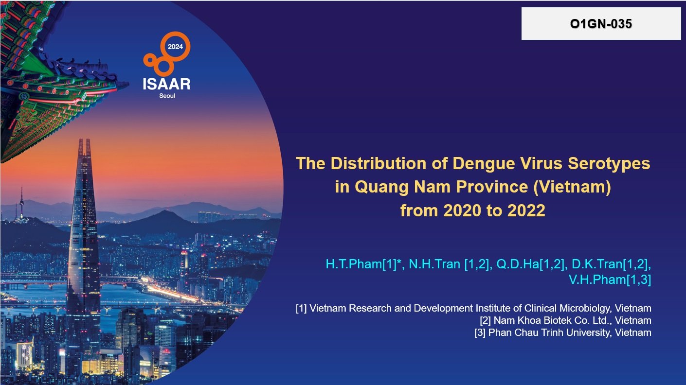 The Distribution of Dengue Virus Serotypes in Quang Nam Province (Vietnam) from 2020 to 2022